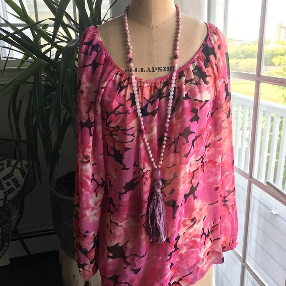 CAbi Blossom Blouse Top - Picture 8 of 9